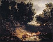 Thomas Gainsborough The Watering Place oil painting on canvas